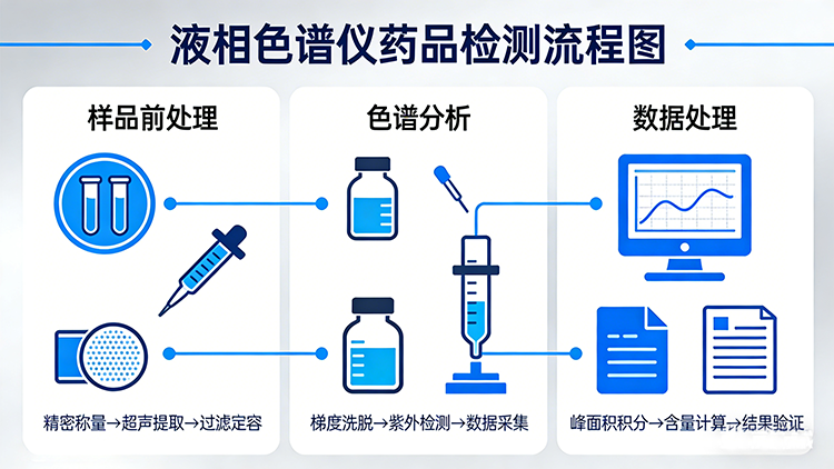 液相色谱仪药品检测流程图